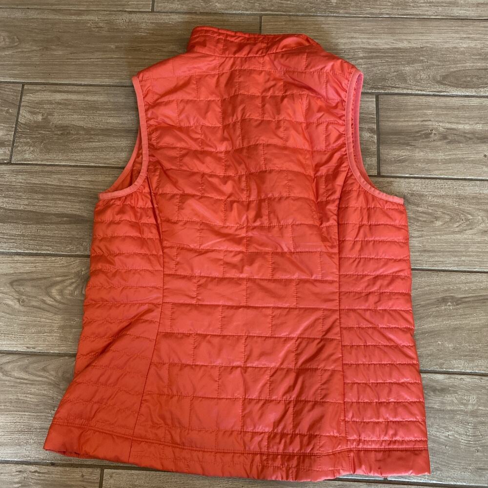 Patagonia Nano Puff Vest Shock Pink Zip Puffer Primaloft Women's L - Picture 5 of 9